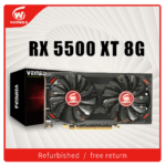 VEINEDA Graphics Card RX 5500XT 8GB GDDR6 128Bit PCI Express 4.0 ×8 8Pin GPU Rx 5500XT PC Gaming Video Card Placa De Video
