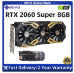 (World Premiere)SOYO Geforce RTX 2060 SUPER GDDR6 8G Graphics Card 256Bit Video Card Gaming RGB Logo Card Brand New GPU Card