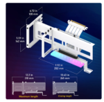 EZ-40 ARGB Graphics Card Vertical Bracket GPU Holder 5V 3PIN Graphics Card Mount Support with PCI-E 4.0 X16 Adapter Cable for PC - Image 2