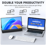 15.6 inch Portable Monitor FHD 3840X2160 Ultra-Thin 4K IPS Screen for PC External Display with USB-C for Xbox Switch PS4/5