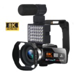 YouTube Camcorder 8K Ultra HDR Camera 48MP Streaming Touch Screen Digital Video Cam