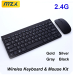 2.4G Wireless Keyboard and Mouse Kit Mini Sets Combos 2 AAA Bettary DIY Desktop Chargeable for iPad PC Cell Phone Tablet Laptop