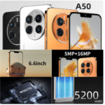 Amoi A50 Global Version 4G Smartphone 6.6" HD Full Screen 2GB+16GB Dual SIM Mobile Phone 5200mAh 5MP+16MP 128G Expandable Memory - Image 2