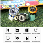 Sport Watches Waterproof SMAEL Male Clock Digital LED Display Quartz Analog Stopwatch Fashion Green Orange Clock 8058 Men Watch