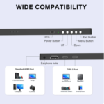 15.6 inch Portable Monitor FHD 3840X2160 Ultra-Thin 4K IPS Screen for PC External Display with USB-C for Xbox Switch PS4/5 - Image 3