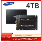 SSD 870 EVO 4TB Internal Solid State Disk HDD Hard Drive SATA III 2.5 Inch 1TB 2TB Intelligent Turbo Write Magician 6 MLC PC