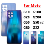 New For Motorola Moto G10 G100 G20 G200 G60 G22 G50 5G G71 Back Door Case Battery Rear Housing Back Cover Replacement parts