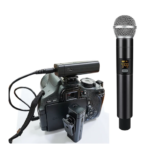 Wireless Handheld Microphone Interview Studio Record Equipment 164 ft Range For Phones DSLR Cameras Live Recording