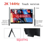 15.6 / 17.3 inch 2K 144hz Portable Monitor FreeSync Touchscreen 1ms Anti-blue Light HDMI-compatible Hidden Stand Gaming Display - Image 5