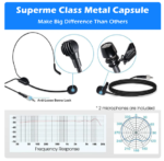 UHF wireless microphone lavalier microphone with bodypack transmitter instructional lecture interview Vlog live recording - Image 4