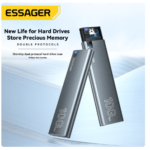 Essager External Hard Drive Portable SSD 4TB USB 3.1/Type-C Hard Disk 10GbPS High-Speed Storage For Laptop/Desktop/Mac/Phone/PS5