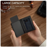 SEMORID Men's Leather Wallets Front Pocket Credit Card Holder，Slim Minimalist Card Holder RFID Blocking Bifold Wallets