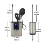 UHF wireless microphone lavalier microphone with bodypack transmitter instructional lecture interview Vlog live recording - Image 5