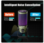 Talomen Falcon-Ultrla Gaming Lightweight USB Condenser Metal Microphone for Podcast Recording,PC Computer Streaming Mic with RGB - Image 3