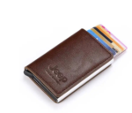 Rfid Genuine Leather Solid Men Wallet Travel RFID Blocking Cradit Card Holder With Coin Pocket Luxury Brand Business Clutch Bag - Image 2