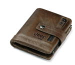 Rfid Genuine Leather Solid Men Wallet Travel RFID Blocking Cradit Card Holder With Coin Pocket Luxury Brand Business Clutch Bag - Image 3