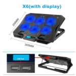 Gaming Laptop Stand Air Cooler Notebook Stand Holder With 4 Fans Cooling Fan Base Suit For 13 Inch 14 Inch 15.6 Inch Laptop