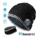 2in1 Winter Bluetooth 5.0 Headset Headband Warm Music Hat with Soft Scarf Microphone for Handsfree Call Outdoor Sport Cap Gifts