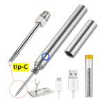 15W Wireless Soldering Iron USB Rechargeable Mini Handheld Soldering Iron Kit Microelectronics Repair Welding Tools with Cover