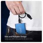 External Hard Drive 2TB Portable SSD 1TB USB 3.1/Type-C Solid State Hard Disk High-Speed Storage Device for Laptops/Desktop/Mac