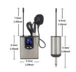 UHF wireless microphone lavalier microphone with bodypack transmitter instructional lecture interview Vlog live recording - Image 6