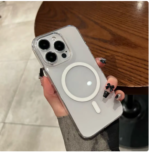 Wireless Charge Full Lens Protection hard Cover For iPhone 15 14 13 12 Pro Max 15 Plus Original Transparent Magnetic Phone Case - Image 4