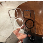 Wireless Charge Full Lens Protection hard Cover For iPhone 15 14 13 12 Pro Max 15 Plus Original Transparent Magnetic Phone Case