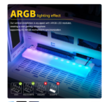 EZ-40 ARGB Graphics Card Vertical Bracket GPU Holder 5V 3PIN Graphics Card Mount Support with PCI-E 4.0 X16 Adapter Cable for PC - Image 4