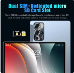 Hot sale Tablet 8GB+256GB 10.1 Inch Android13 SIM Card Or Tablet Pc Android 5G WiFi Bluetooth Tablet Snapdragon Tablet Android - Image 5