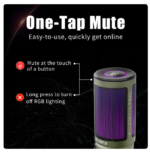 Talomen Falcon-Ultrla Gaming Lightweight USB Condenser Metal Microphone for Podcast Recording,PC Computer Streaming Mic with RGB - Image 5